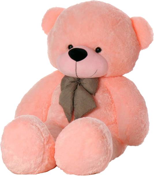 P I SOFT TOYS 3 Feet Pink Stuffed Spongy Hugable Imported Stuffed Teddy Bear Gift for Girl  - 90 cm