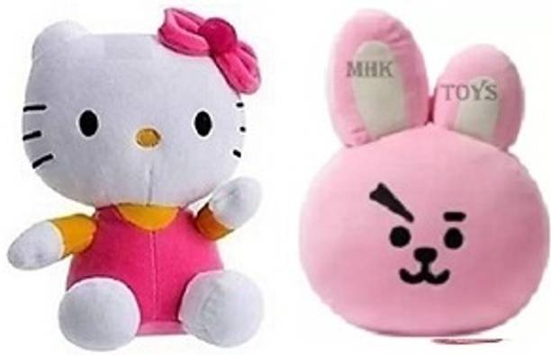 MHK Cute & Attractive COOCKY WITH HELLO KITTY TEDDY BEAR 30 CM  - 30 cm