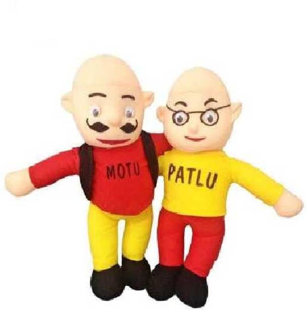 Tanvi Cartoon Motu Paglu soft Plush Stuffed toy Set For kids  - 25 cm