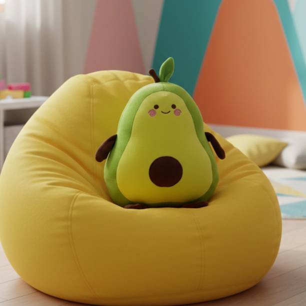 jr jack & rose Kawaii Avocado Plush Toy | Soft Stuffed Doll for Home Decor  - 30 cm