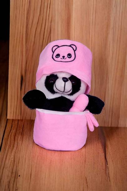 msy Bamboo Tube Panda Animal Toys for Kidsn pimk  - 21 cm