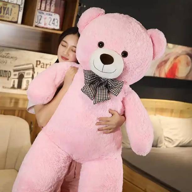 tas 5 feet Pink teddy bear soft large teddy for new girlfriend/baby girl as a gift  - 53 inch