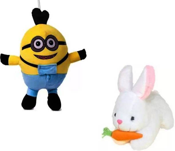 KPN New Combo pack of Minion and Rabbit  - 30 cm