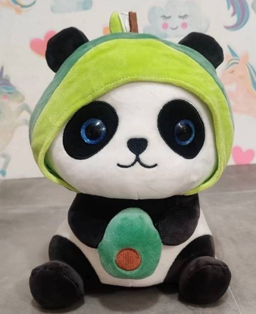 ATHRAVTOYS Adorable avocado panda soft toys stuffed plush little animal & 35 cm ????  - 35 mm