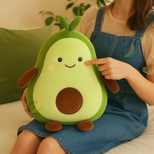 MARSELITE Avocado Pillow Plush Toy – Soft, Cuddly, Cute Gift for Kids & Adults  - 35 mm