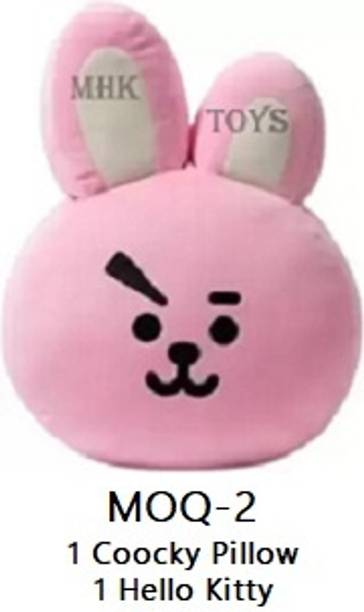 MHK Trending Coocky Pillow & Hello Kitty Stuffed Toys Pack of 1  - 30 cm