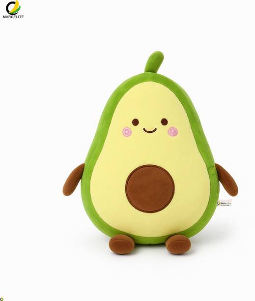 MARSELITE Kawaii Avocado Pillow Soft Toy for Sofa Decor  - 35 cm