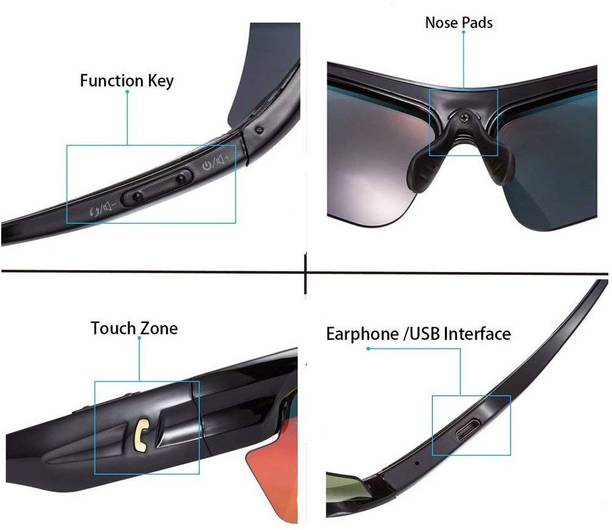 RZON Wireless Bluetooth Headset Sports Bluetooth Sunglasses Headphone_37
