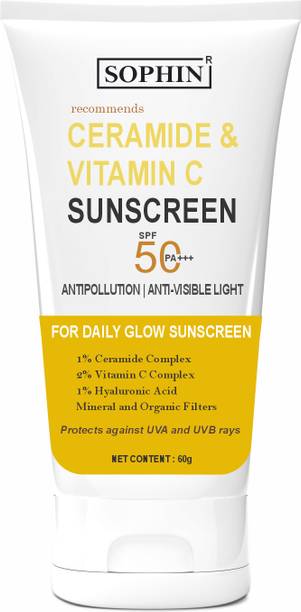 sophin Sunscreen - SPF 50++ PA+++ Ceramide & Vitamin C | UVA UVB Sun Protection