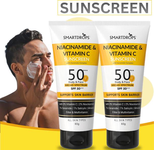 smartdrops Sunscreen - SPF 50+++ PA++ Sun Protection Lotion for Outdoor Activities with Fast Absorbing Formula