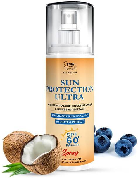 TNW - The Natural Wash Sunscreen - SPF 60 PA++++ Sun Protection Ultra Spf 60 Spray | UVA/UVB Protection | Hydrates