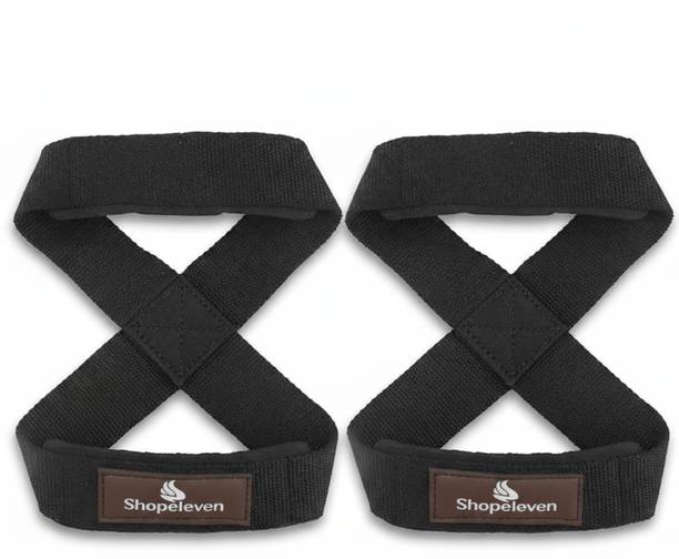 GJSHOP Weight Lifting Straps with Padded Cuff for Gym Workout Deadlift,Powerlifting Wrist Support