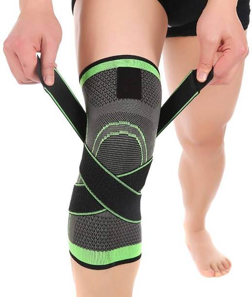 Leo Persica Single Knee Support-Free Size, Compression Fit Support -for Joint Pain Knee Support
