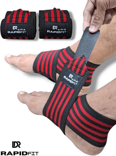 RAPIDFIT Ankle Binder For Pain Relief Ankle Support Grip Gym Brace Wrap Cap bandage Strap Ankle Support
