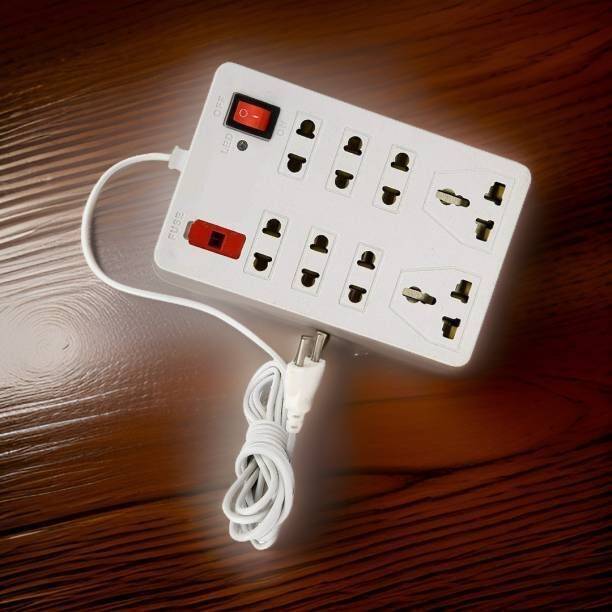 Rango CBB_905_Multi Plug Power Extension Board Cord 2m Long Wire 8 Socket 8  Socket Extension Boards