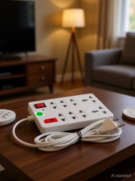 Vimla CB_1460 A Extension Board Surge Protector 8 Socket Extension Boards 8  Socket Extension Boards