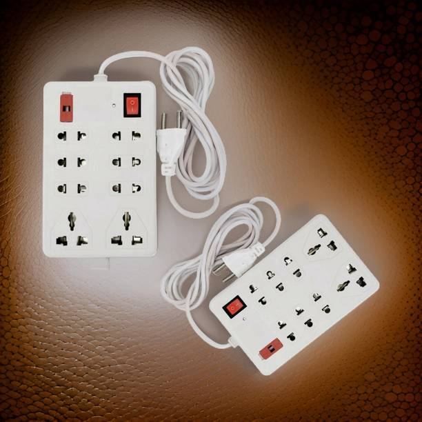 TOOLART Extension Board with Switch-Multi Plug Socket 4 Socket Extension Boards JHHCF80 8  Socket Extension Boards