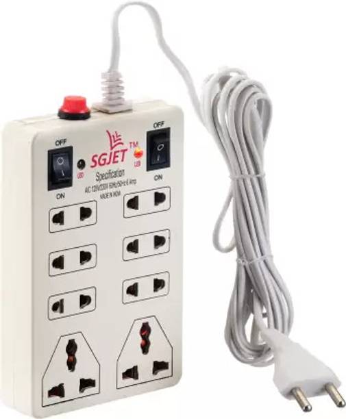 Eels de28Mini Power Strip Surge Protector Electric Board 8 Socket Extension Board 8  Socket Extension Boards