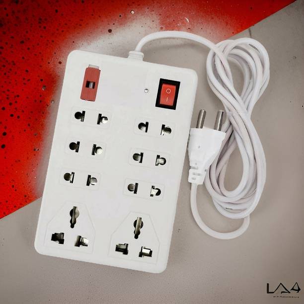 TOOLART Portable Extension Boards Rectangle-Design 4x1 4 Socket Extension Boards lt160 8  Socket Extension Boards