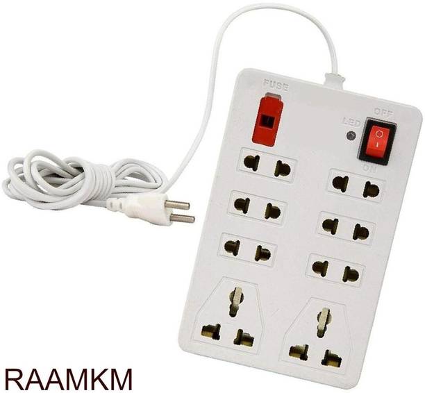 Rango Ex_L_1050_8+1 MINI POWER STRIP/EXTENSION BOARD with power fuse and led indicator 8  Socket Extension Boards