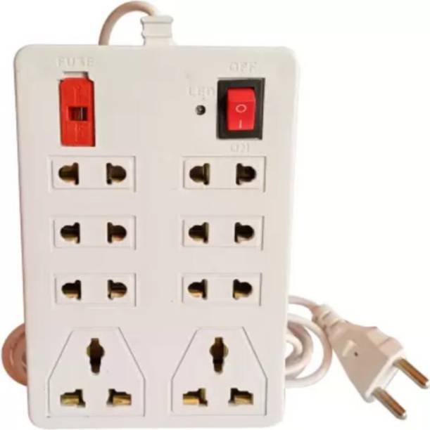 Vimla CB_1450 Mini Strip Extension Cord 8+2|(Cord Length:- 2m)8 Socket Extension Board 8  Socket Extension Boards