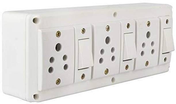 Panchi 4-Socket Master Switch & Indicator Light, 4 Socket Extension Boards 3  Socket Extension Boards