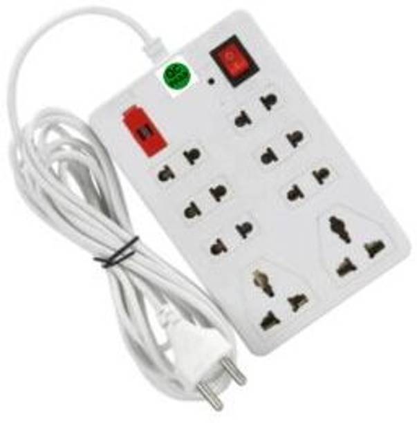 LifoDora _PL16-sw10e_8 SOCKET 2 SWITCHES EXTENSION BOARD(white,2M) 8  Socket Extension Boards