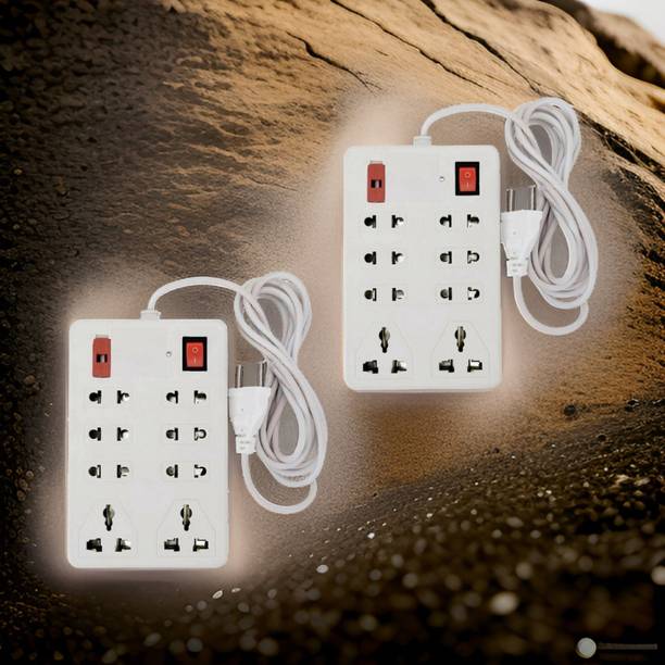 Rango 8 Universal Socket and 1 Switch Power Extension Board with 3 Meter Long Cable 8  Socket Extension Boards