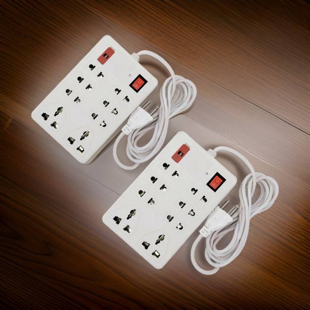 TOOLART Surge Protector for Home/Computer/Fridge 4 Socket Extension Boards sRCF34 8  Socket Extension Boards