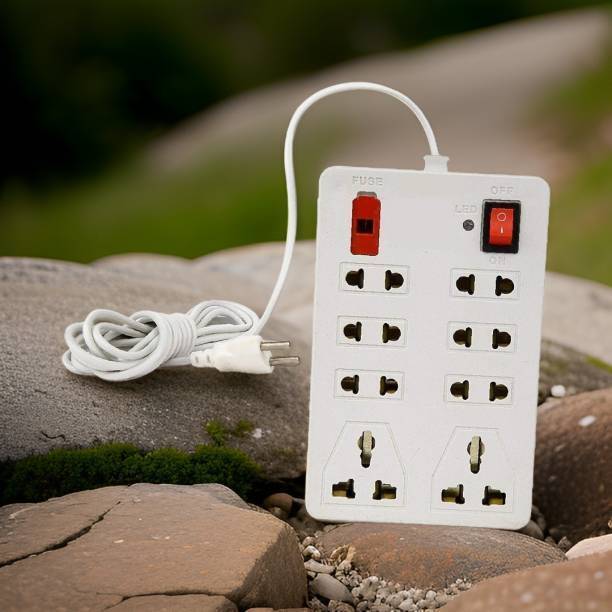 GreenLove CBB_1011_Extension cord 8 sockets -(2M Cord Length) 8 Socket Extension Boards 8  Socket Extension Boards