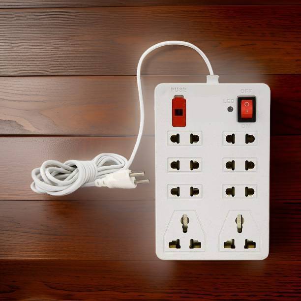 Eels CBB_906_Multi Plug Power Extension Board Cord 2m Long Wire 8 Socket 8  Socket Extension Boards