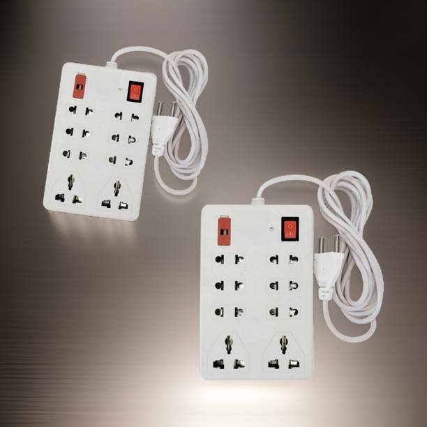 TOOLART 1 Switch Board with 3 Yard wire 8 Socket Extension Boards oJHCF66 8  Socket Extension Boards