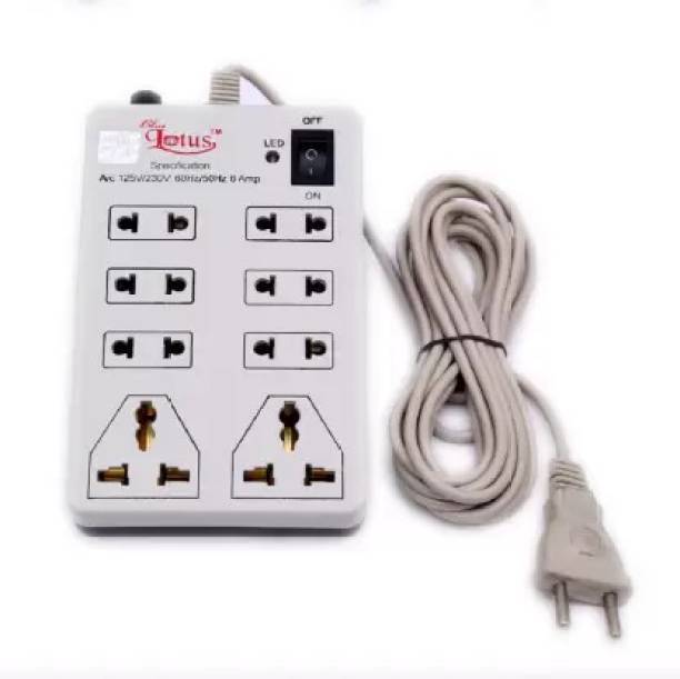 Eels CB_1422 Multi Plug Power Cord Long Wire 8 Socket Extension Board 8  Socket Extension Boards