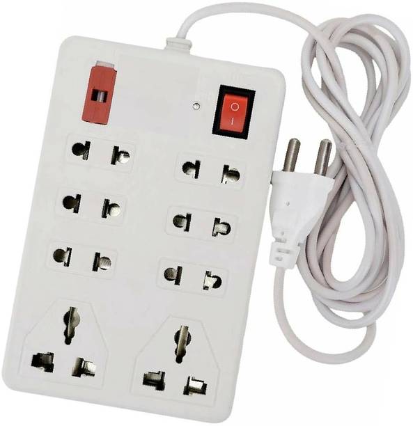PINGA CB_4815_6 Two Pin Socket + 2 Three Pin Socket Surge Protector 8 Socket 8  Socket Extension Boards