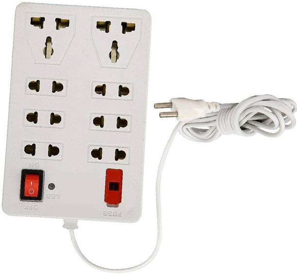 PINGA CB_4884_Mini Strip 8+2|(Cord Length:- 2m)8 Socket Extension Board 8  Socket Extension Boards