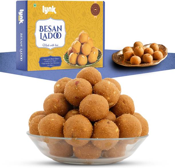 Lynk Besan Laddu - Celebrate with Flavor, Taste of India, Delightful Desi Treats Box