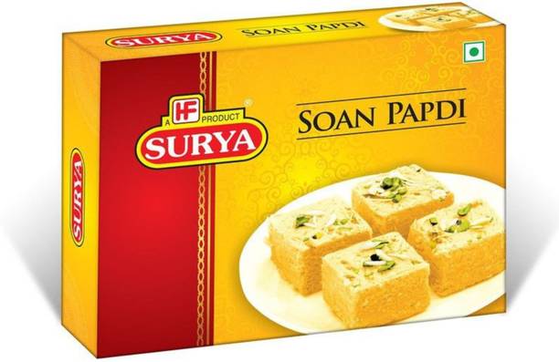 Surya 400gm Soan Papdi| Best Indian Sweet| Flavoured with Cardamom Box