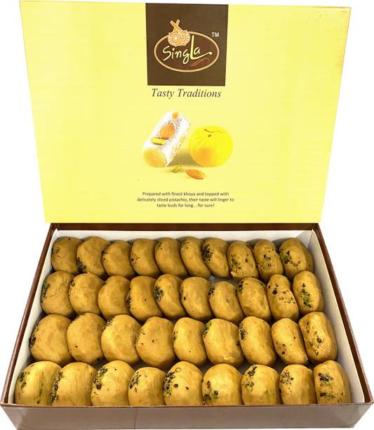 Singla Brown Peda Burfi Sweets 1Kg Box