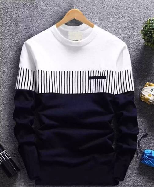 BRIGHT KRAFT Color Block Men Multicolor T-Shirt