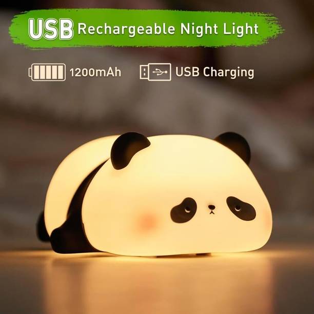 Fortay Sleeping Panda Night Light for Kids,Nursery 7-Color Changing Night Lamp - 5 cm