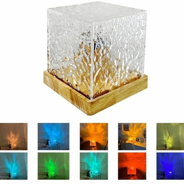 NKL BEST 3D Ocean Wave Projector Lamp Romantic LED Night Light With Remote_UE528 Table Lamp