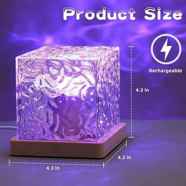 NKL BEST 3D Ocean Wave Projector Lamp Romantic LED Night Light With Remote_UE562 Table Lamp