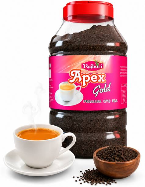 Rajbari Apex Gold | 3Kg | Strong & Aromatic | Super Saver | Wholesale Pack | Value Deal Unflavoured, Plain Black Tea Plastic Bottle
