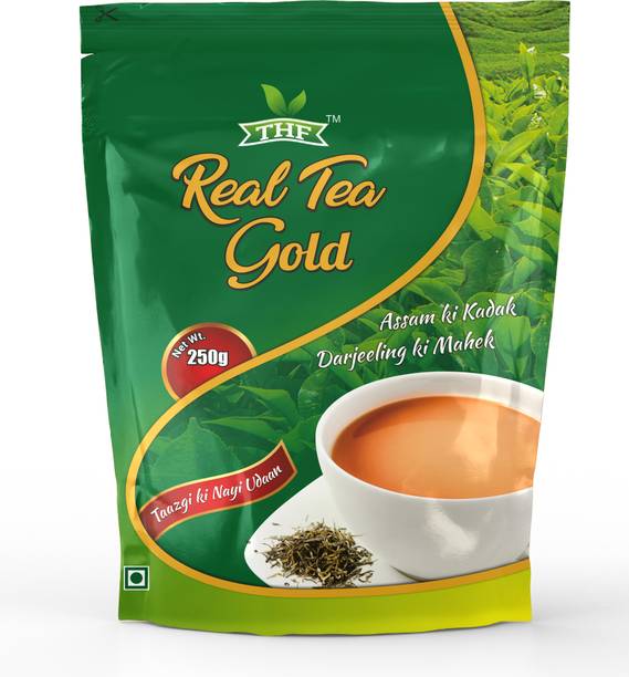 THF Real Tea Gold 250 GM Pack Unflavoured Black Tea Pouch