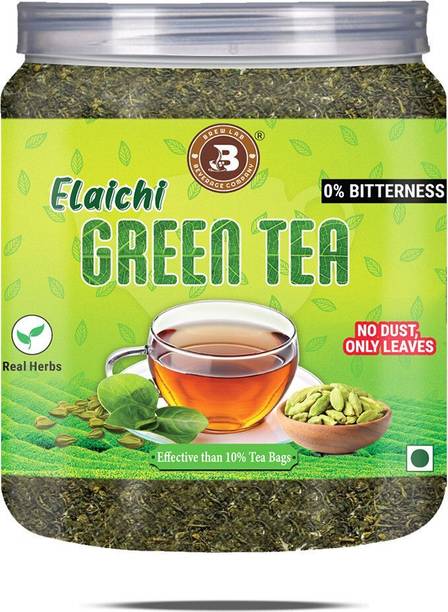 Brew Lab Natural Elaichi Green Tea No Artificial Flavor Real Elaichi Flavor 0% Bitterness Cardamom Green Tea Plastic Bottle