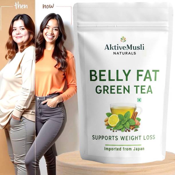 Aktivemusli Weight Loss Green Tea for Fat Burner Men & Women Lemon Green Tea Pouch