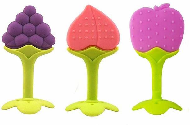 Atipriya Non Toxic Toddler and Infant Baby Tooth Baby Toy Textured Silicone Teether