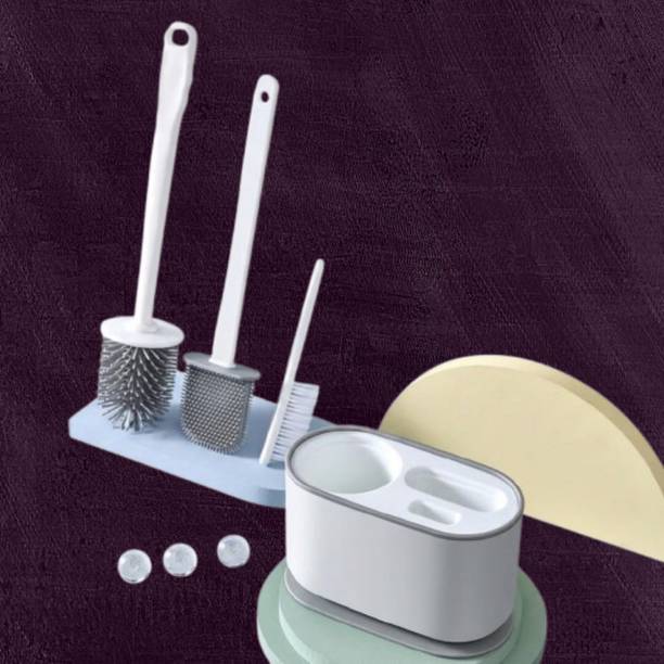 MOJNIDELI Modern Space Saving Silicone Scrubber with Ca...