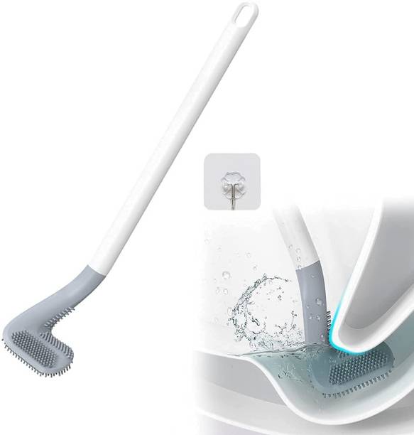 GadgetsDsk Golf Shape Toilet Cleaner Brush & Magic Sticker Holder with Holder