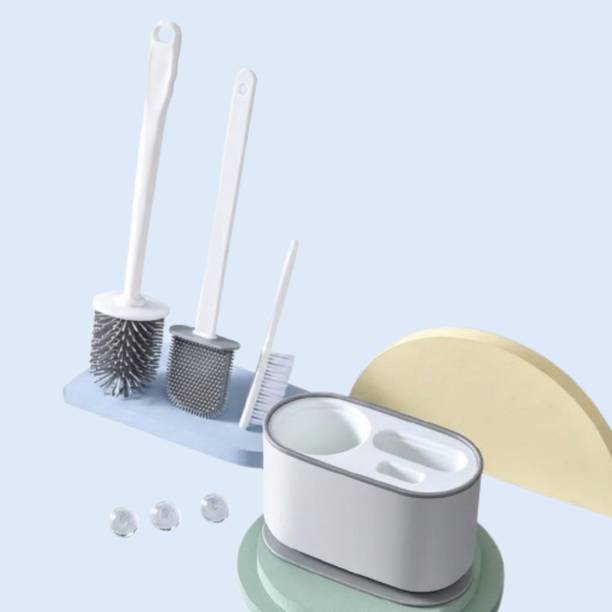 MOJNIDELI Heavy Duty Silicone Bowl Brush with Dedicated...